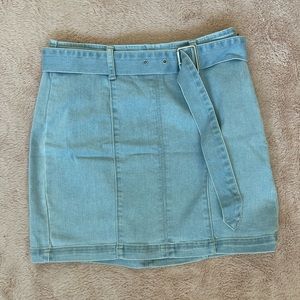 Pacsun jean skirt with belt